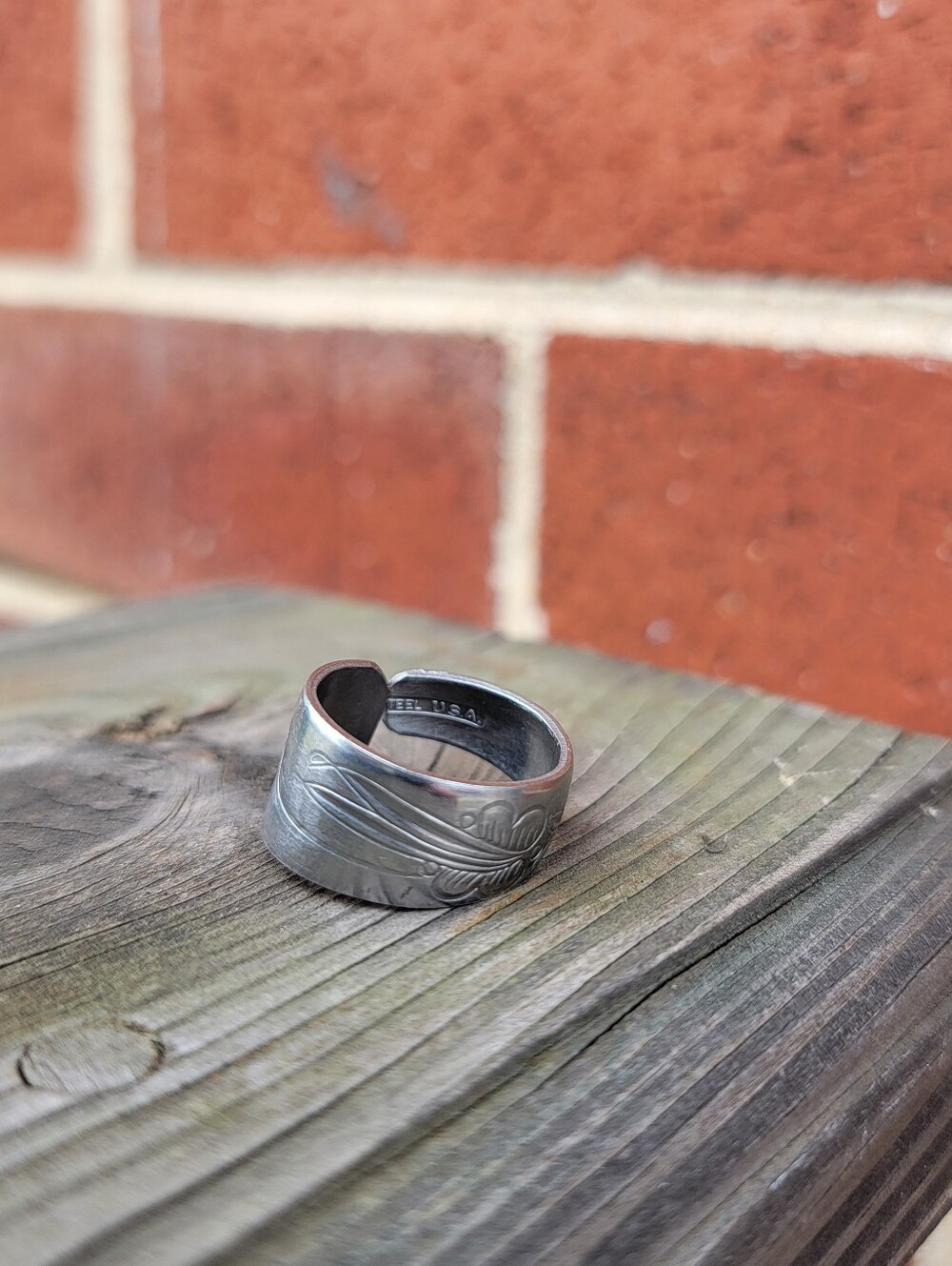 8.5 Butterfly SPOON RING - Picture 4 of 4